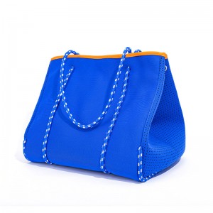 2021 Hot selling perforated neoprene bag beach bag tote handbag bags for women