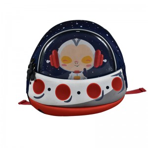 Neoprene Toddler Backpack Waterproof Animal Cartoon Print Mini School Lightweight Neoprene Travel Bag for Little Girl Boy 2-6 Years